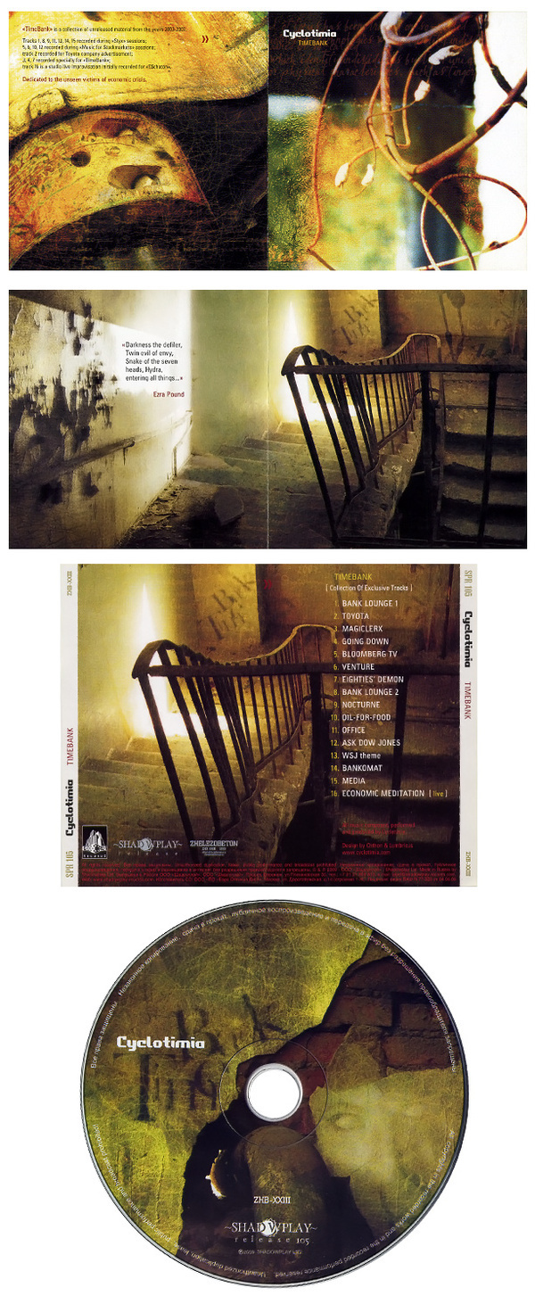 cd-design cover wire industrial factory Cyclotimia TimeBank design CD