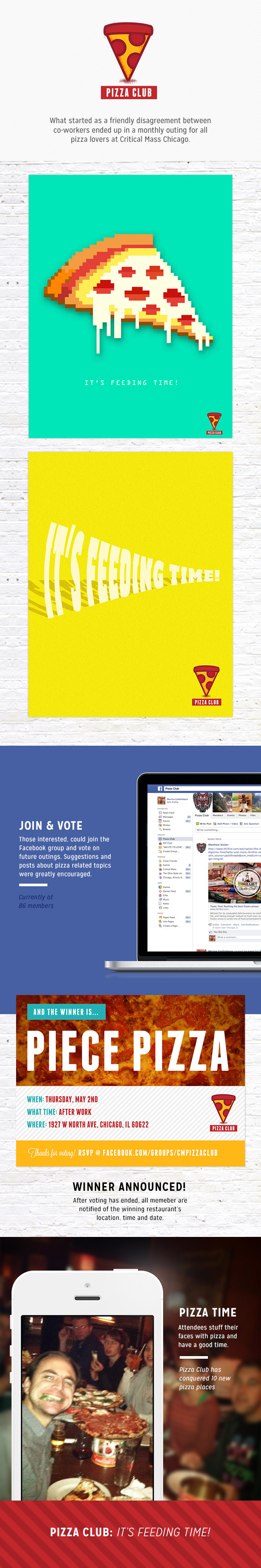 Pizza logo social media