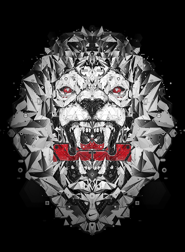 lebron james red lion logo