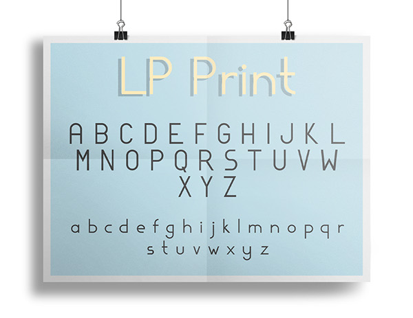 LP Print — Free Typeface