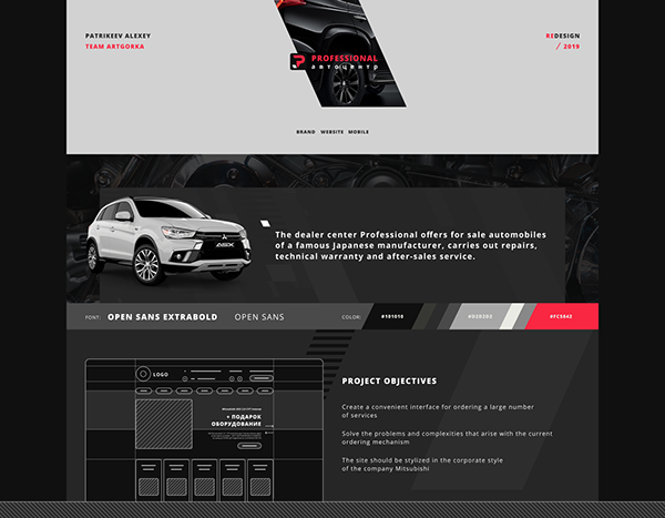 Professional | car dealer & service | Website design