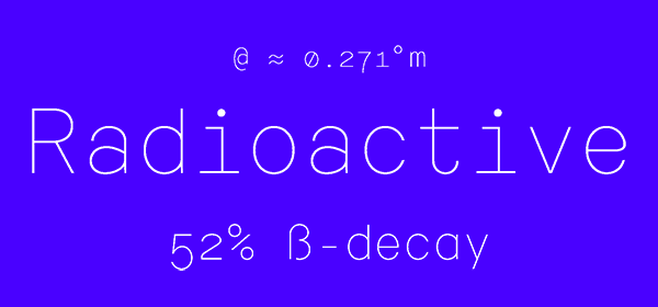 atc harris avondale type co type monospace font techy code neon Typeface gif minimal