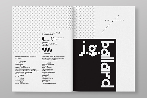 nyMusikk Only Connect Music Festival non-format identity custom typeface poster Catalogue flyer Program