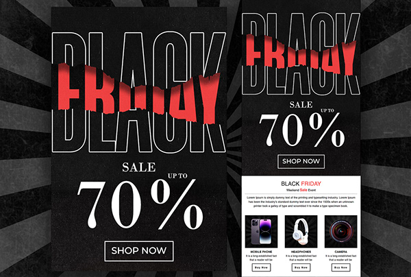 Black Friday Email Template | Email Newsletter