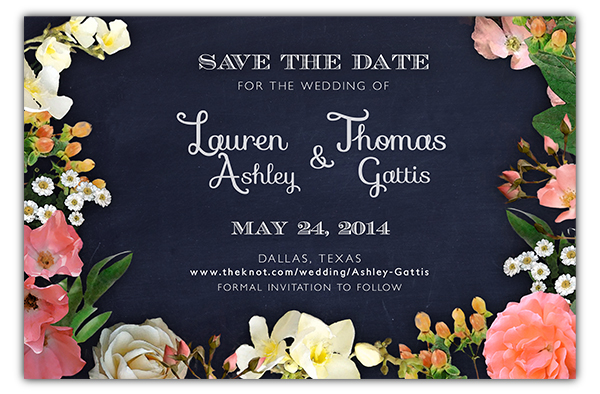 save the date Flowers wedding