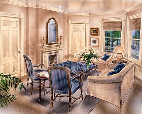 Adobe Portfolio Interior rendering art air-brush watercolour atza aca aleksandar alexander visnic visnjic Project presentation vancouver north bc Canada