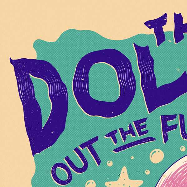dollfins tour gig poster band poster octopus rocktopus Ocean