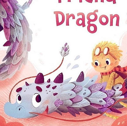 book childrenbook cover dragon ILLUSTRATION  Illustrator