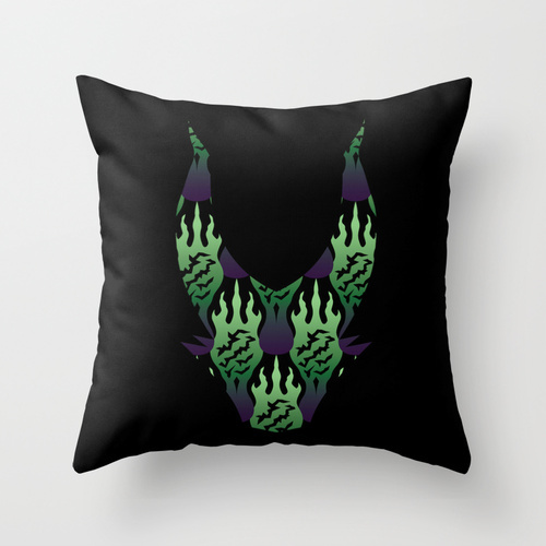 maleficent sleeping beauty scorch fire pattern green purple black tshirts print iphone case ipad case Tote Bags home decor