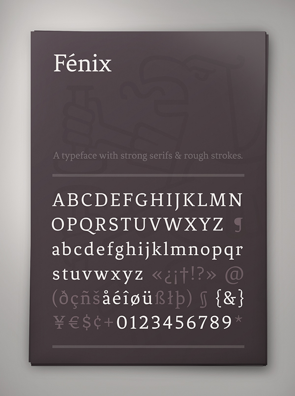 fenix Fénix Typeface Ferfolio google web font Free font fonts serif font Fernando Díaz uruguay Montevideo
