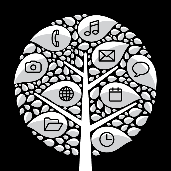 Tree  green leaves leaf seasons growth seedling phones icons logo sway Nature wood apps
