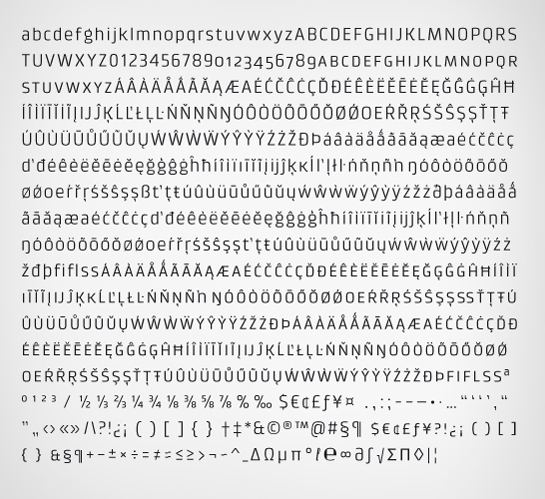 font Typeface HVD Fonts Hannes von Döhren technical Textfamily Typefamily Superfamily condensed Expanded sans serif sans linotype faces monotype