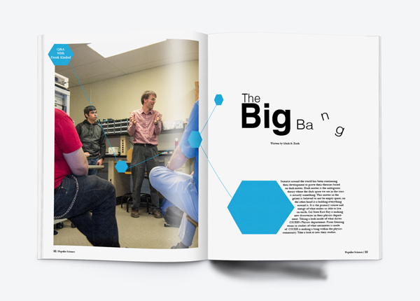 magazine Layout science big bang theory design print csueb eastbay physics