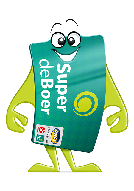 Character Supermarket cartoon card chain Grocery folder Website Web green super boer shop cute Fun