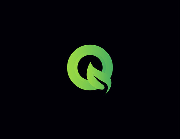 Q + Leaf Logo