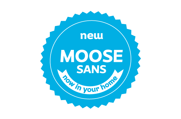 Typeface moose sans Anja Delbello