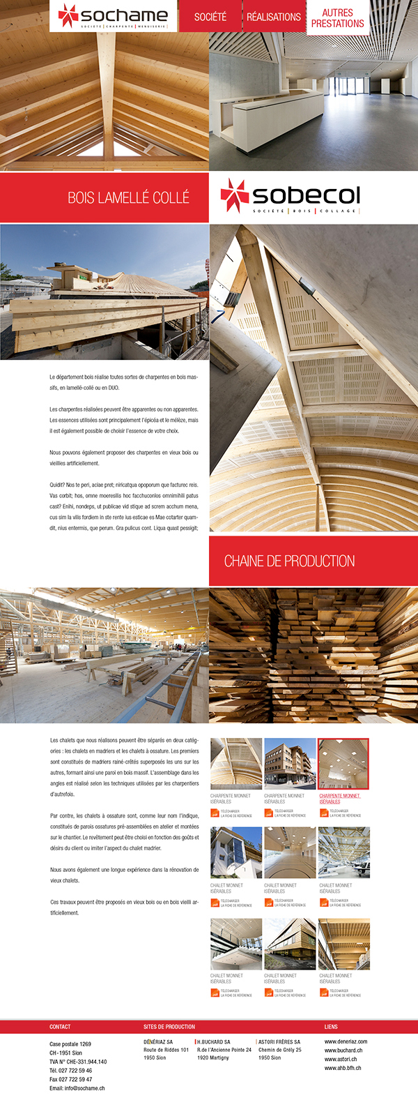 wood Carpentry Corporate Design factory construction red star Logotype Switzerland three