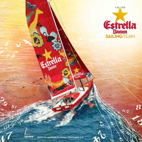 Estrella Damm beer cerveza boat mediterranean mediterraneo playa beach Manuel Lemus