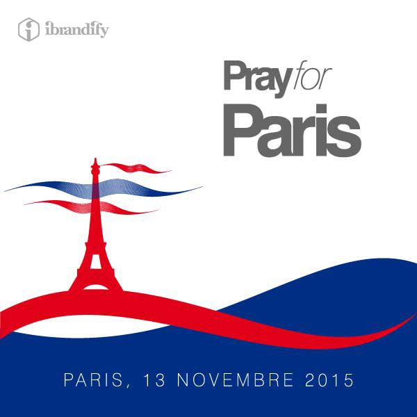 Pray Paris Attach poster peace symbol Eifel tower pray for paris