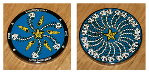 geocoin geocaching 11-11-11 suncatcher enamels fish maori Scarab beetle egyptian mehndi Mandala 12-12-12 zebra