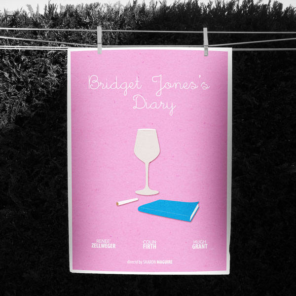 movie poster Bridget Jones's Diary digital illustration