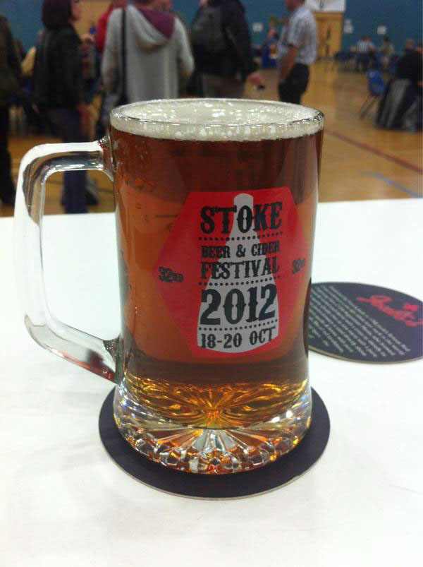 stoke  beer  festival  logo  design  glass  potters  bar  cider