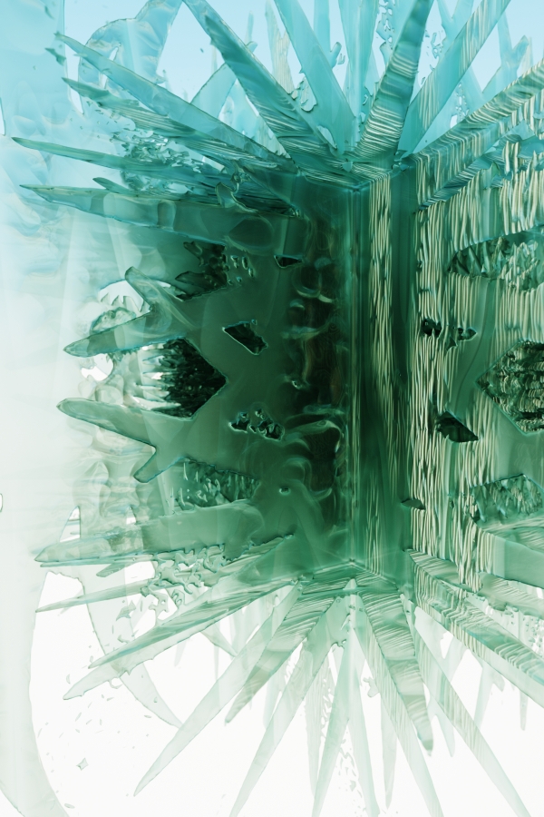 abstract spikes thorns ice digital Octane Render xenodream