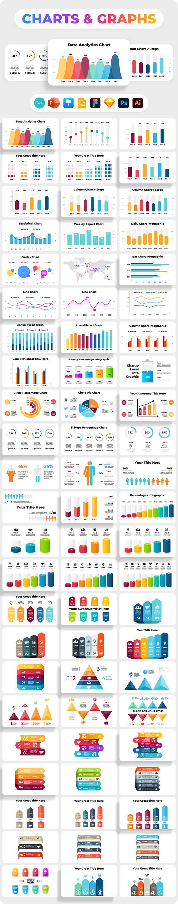 Free Charts, Graphs & Diagrams. Infographic Templates.