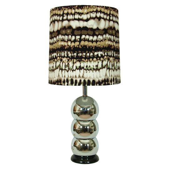 Lamp lighting Lighting Design  table lamp lamp shade Snake Skin Tie-Dye brown black beige White chrome vintage