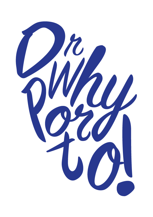 Dr Why porto blue ILLUSTRATION  typography   Quiz Game