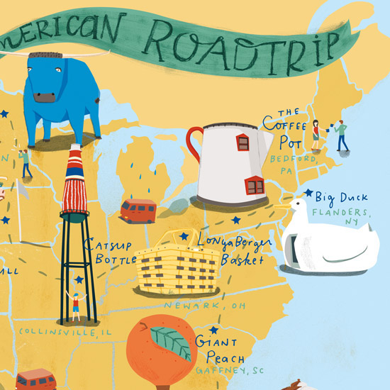 map RoadTrip american united states car