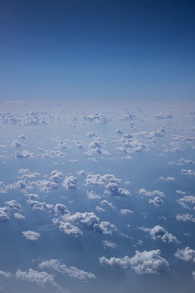 clouds cloud SKY skies plane Ocean above blue