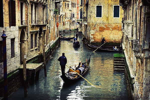 Venice gondola canal gondoliere Ancient