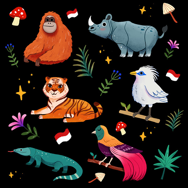 Pattern Design - Indonesia's Endemic Animals