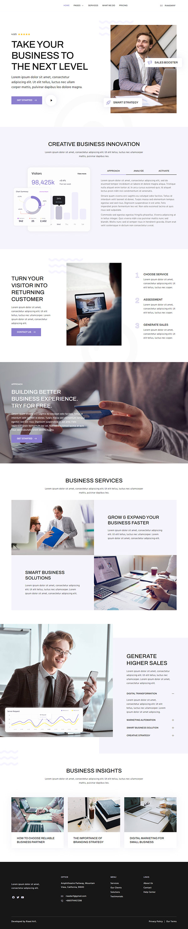 Multipurpose Business & Marketing Agency Website