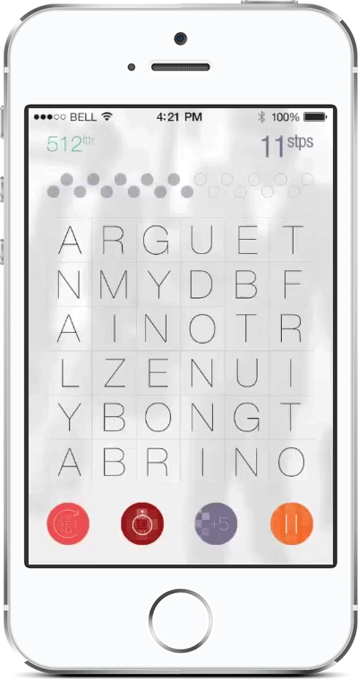 word well wordwell ios game minimalistic itunes appstore famous Quotes puzzle survival time strategy Promotion