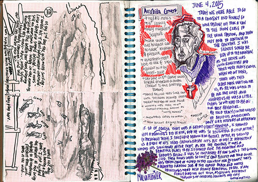 study abroad Lisbon Portugal visual journalism sketchbook
