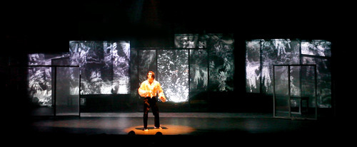 Oscar Wilde projection design Dorian Gray multimedia design Theatre design