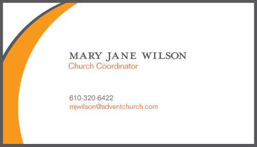 church Advent Lutheran business cards letter head