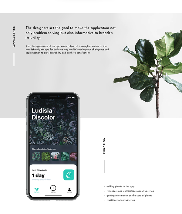 Mobile UI Design: Watering Tracker. App for Home Needs