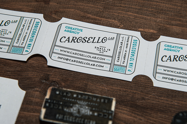 carosellolab logo agency poster stamp carosello business card identity Stationery letterhead lettering corporate vintage carousel