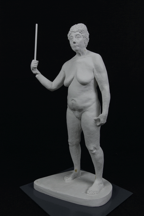 plaster figure modeling standing figure Plasticine