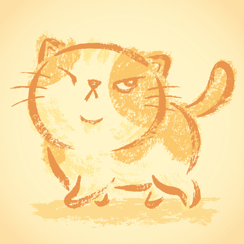 Cat kitten animal pets vector sketch