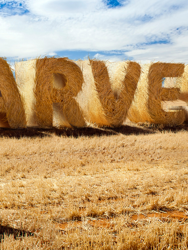 hay bale hay bale 3D sign harvest aoutumn