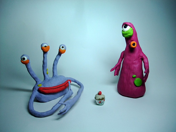 childrens stopframe animation cartoon aliens Character