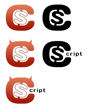 Script script icon Logotip