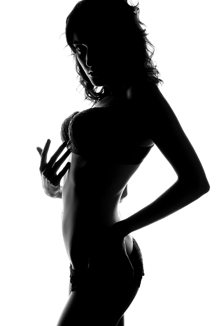 black White black and white girl lingerie woman shape studio model light dark eos 7d Canon