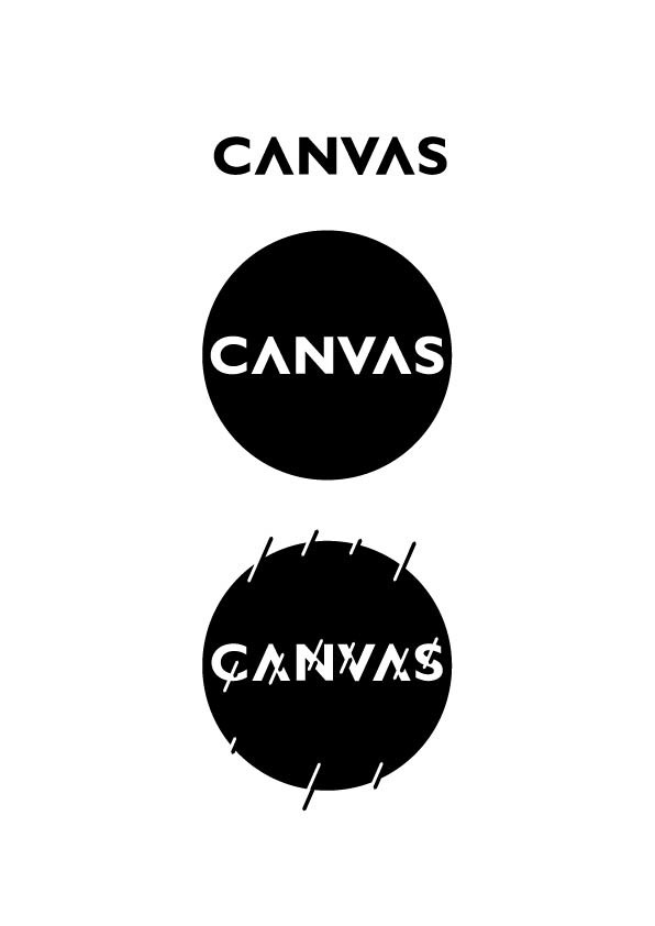 canvas logo record label
