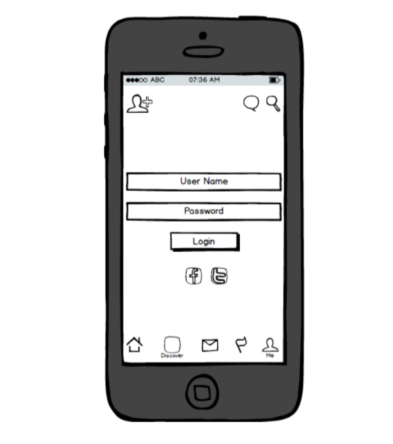 balsamiq wireframe prototype Mobile app