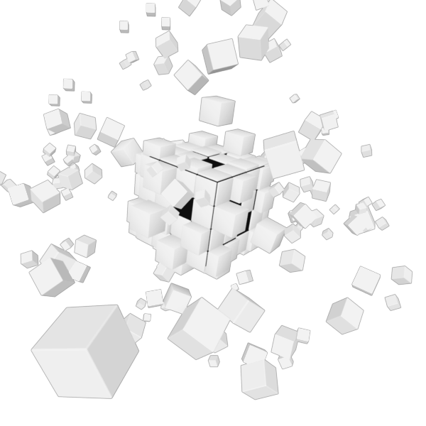 rubic cube 3d cube glossy cube